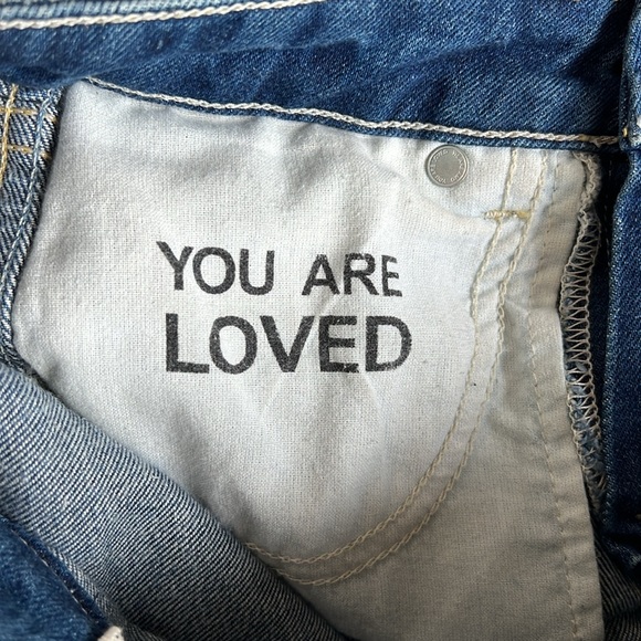 AMO Mid Rise Kate Slim Ankle Jeans in Mariner Wash Women's Size 24 - Picture 13 of 13